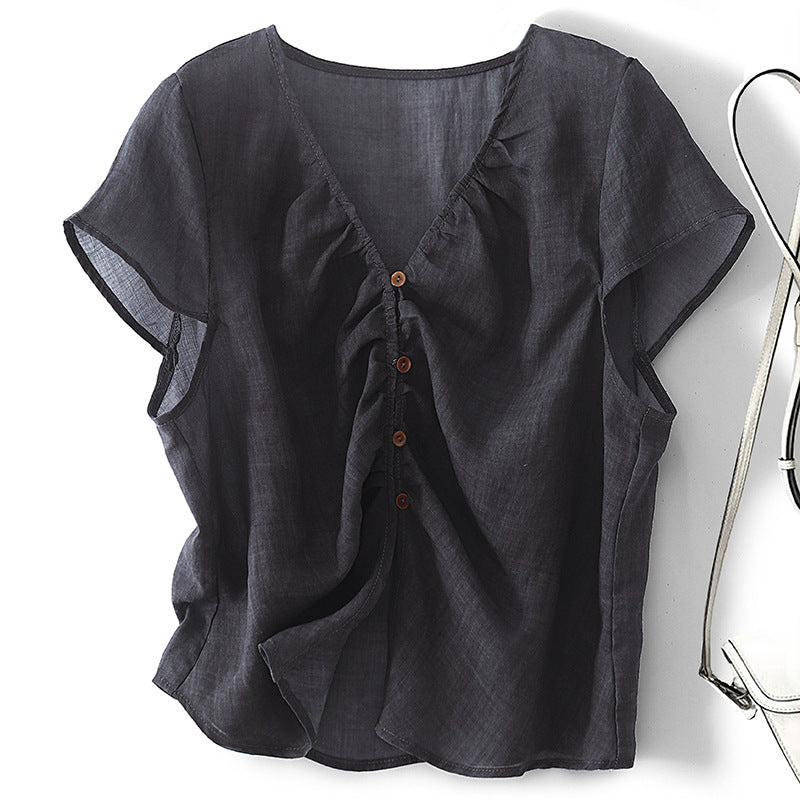 Loose-fitting Lightweight Breathable Minimalist Shirt