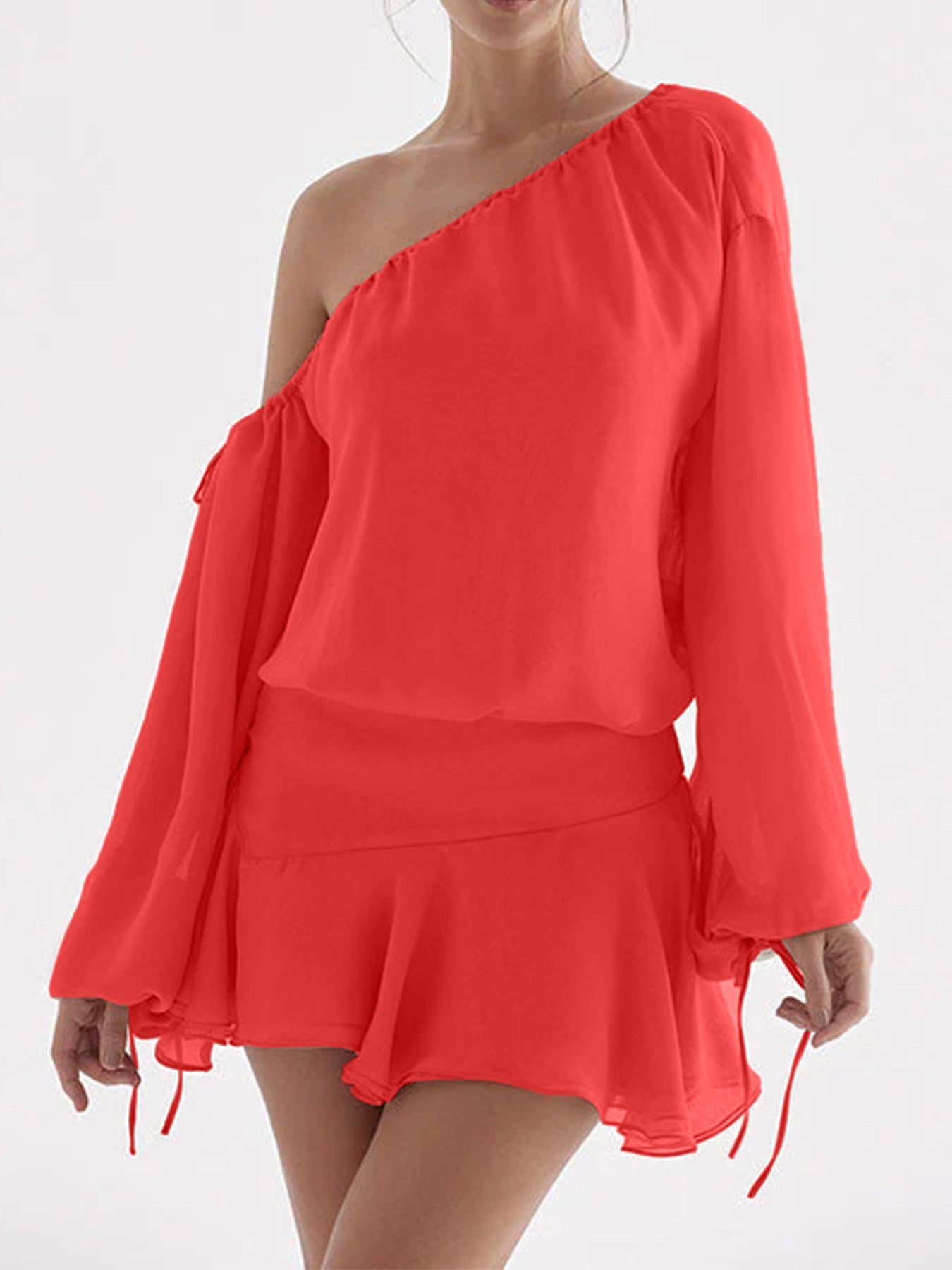 Chiffon Off-shoulder Dress For Women