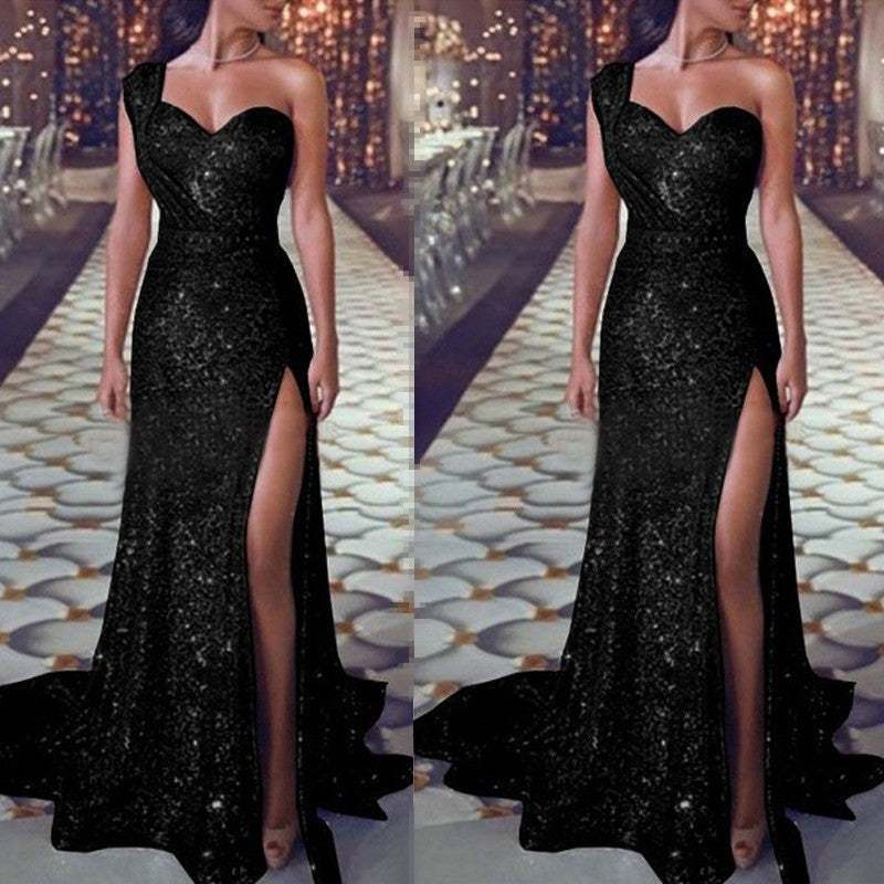 Women's Solid-Color Casual All-Match Halter Dress