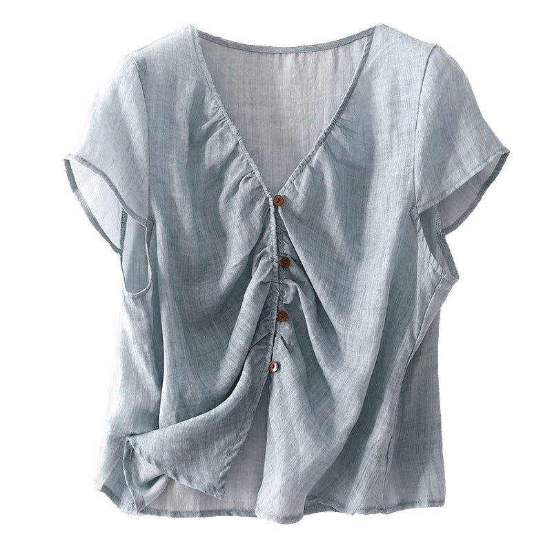 Loose-fitting Lightweight Breathable Minimalist Shirt